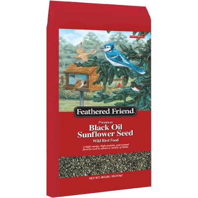 Feathered Friend Black Oil Sunflower Seed, 40 lbs.