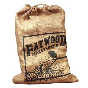 Fatwood Burlap Bag 8 Lb. Burlap Bag
