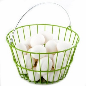 Green Fresh Egg Collecting Basket