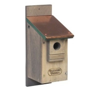 Feathered Friend Bluebird House w/ Copper Roof