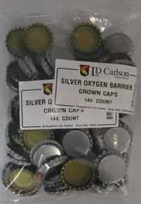 CAPS SILVER CROWN W/OXY LINER 144/BG