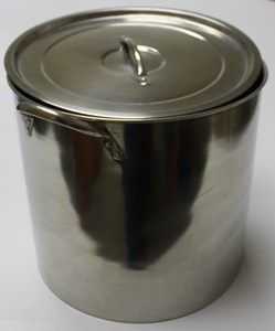 POT 30QT BREWING W/LID STAINLESS STEEL