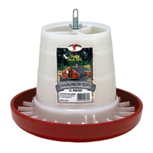 Little Giant Red Plastic Hanging Feeder, 11 lbs.