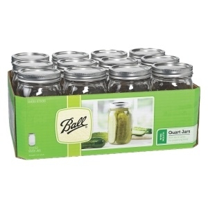Wide Mouth Mason Jar W/ Cap Quart