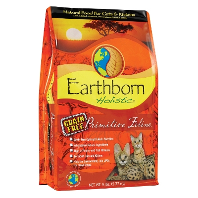 Earthborn Holistic® Primitive Feline™ Natural Grain Free Cat & Kitten Food, 6 lbs.