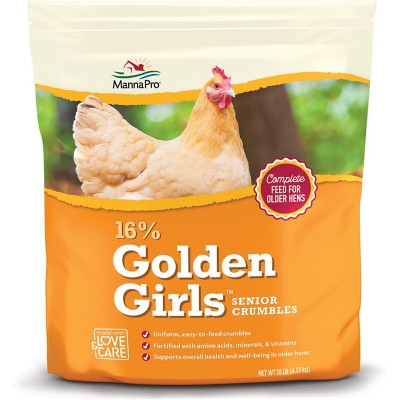 Manna Pro Golden Girls Senior Poultry Crumbles, 10 lbs.