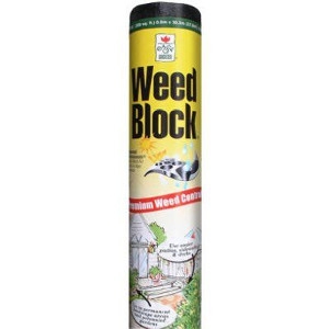 Weed Block Black Heavy-Duty Landscape Fabric, 6 x 50-Ft.