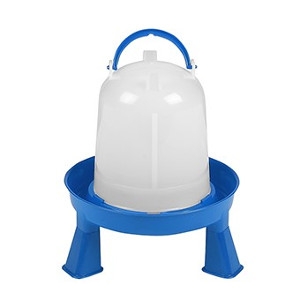 Poultry Waterer with Legs 1.5 quart Blue / White 