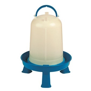 Poultry Waterer with Legs 1 gallon Blue / White 