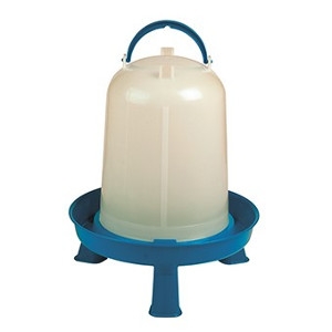 Poultry Waterer with Legs 2 gallon Blue / White 