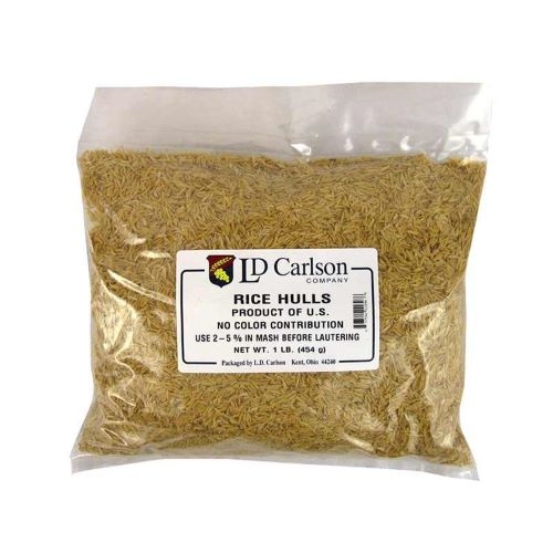 RICE HULLS 1 LB BAG