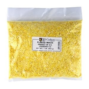 FLAKED MAIZE 1 LB BAG OF GRAIN