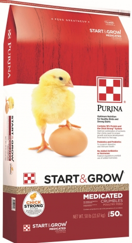 Purina Start & Grow Medicated 50#
