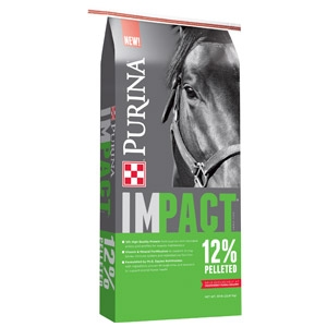 Purina® Impact® 12% Pelleted Horse Feed