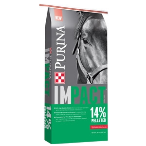 Purina® Impact® 14% Pelleted Horse Feed