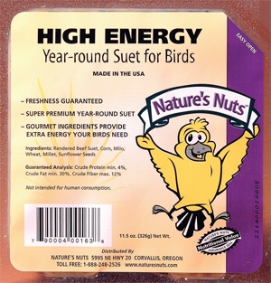 Nature's Nuts High Energy Suet