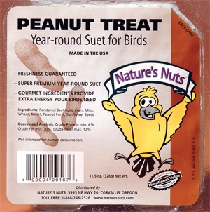 Nature's Nuts Peanut Treat Suet