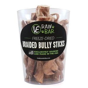 VE RAW BAR™ Freeze-Dried Braided Bully Sticks