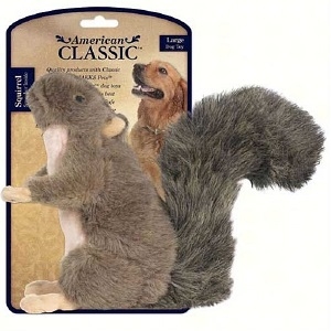 Jakks Pets American Classic Plush Squirrel Dog Toy