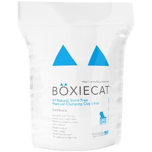 Boxiecat Scent-free Premium Clumping Clay Cat Litter, 16 lb bag