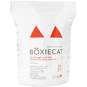 Boxiecat Extra Strength Premium Clumping Clay Cat Litter, 16-lb bag
