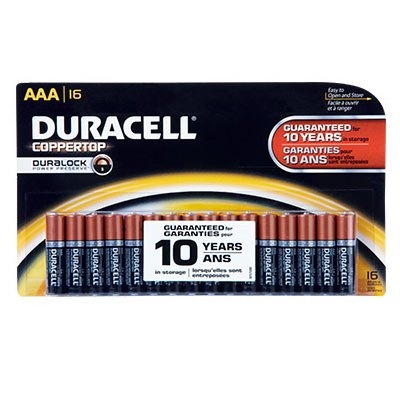 'AAA' Alkaline Batteries, 16 Pack