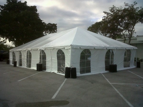 20 x 40 Twin Tube Tent with Sidewalls