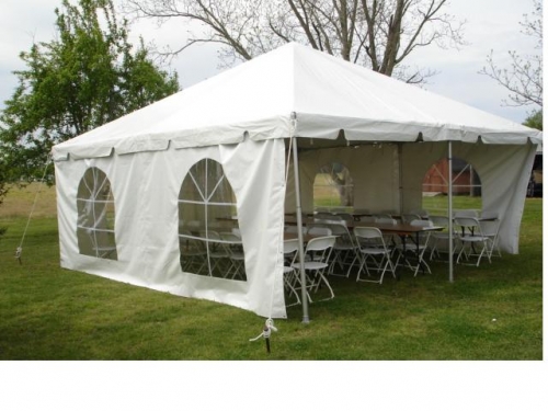 20 x 20 Frame Tent with Sidewalls