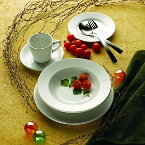 Dove White Porcelain Dinnerware Collection