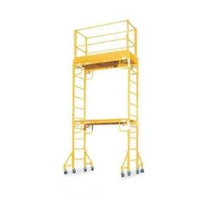 10 Ft Bakers Scaffolding with Safety Cage and Outriggers