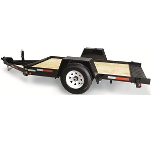 Croft Trailer Supply Tilt Bed 6' x 12' Single Axle Tilt Trailer/Electric Brakes