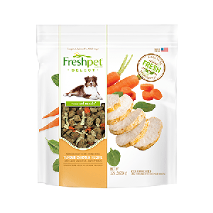 Freshpet Select Tender Chicken with Crisp Carrots & Leafy Spinach Dog Food Recipe