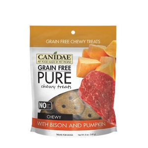 Canidae Grain Free Pure Bison & Pumpkin Chewy Treat 