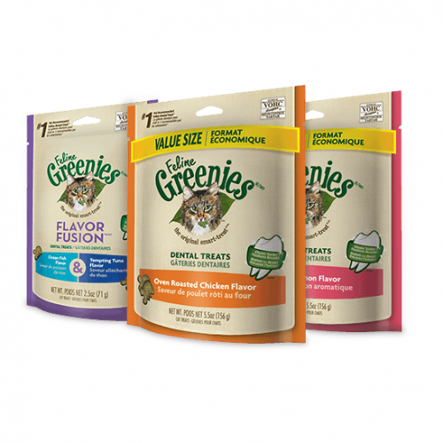 Feline Greenies Dental Treats - Oven Roasted Chicken 2.5 oz.