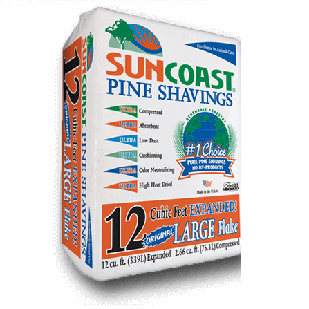SUNCOAST® Pine Shavings Large Flakes