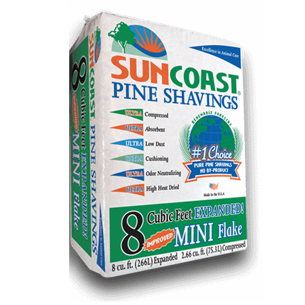 SUNCOAST® Pine Shavings Mini Flakes