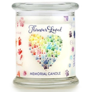 One Fur All Furever Loved Memorial Candle