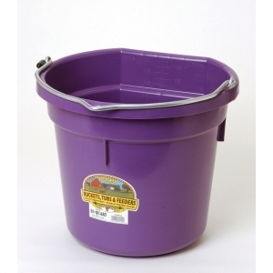 Flat Back Plastic Bucket