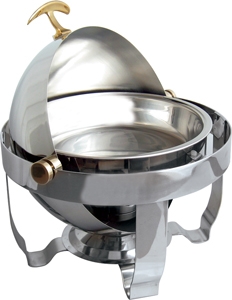 Chafer 4 Qt Roll-Top (Stainless Steel)