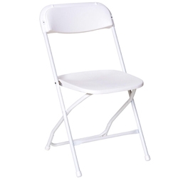 White Vinyl Folding Chair
