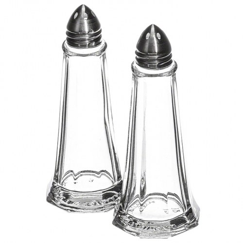 Salt & Pepper Shaker Set (Tall Glass)