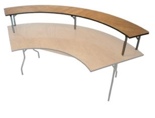 4' x 8' Outer Bar-Top Table Riser
