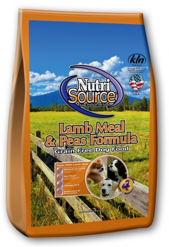 NutriSource®  Lamb Meal & Peas Formula Grain Free