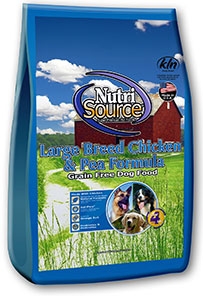 NutriSource®  Large Breed Chicken & Pea Formula Grain Free