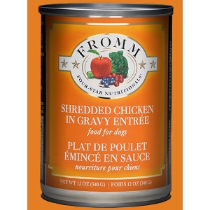 Four-Star Shredded Chicken in Gravy Entree for Dogs