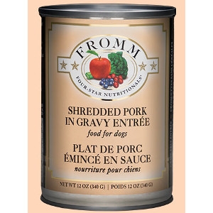 Four-Star Shredded Pork in Gravy Entree for Dogs