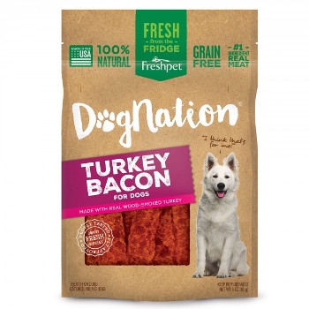 FreshPet Dognation Turkey Bacon Dog Treats, 3 oz.