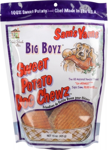 Sam's Yams Big Boyz Sweet Potato Dog Treats, 15-oz bag 