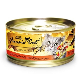 Fussie Cat Chicken with Sweet Potato Canned Cat Food, 2.82 oz.