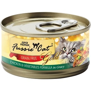 Fussie Cat Chicken with Vegetables Canned Cat Food, 2.82 oz.